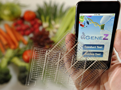 MSU researcher Syed Hashsham has invented a handheld, low-cost device that can perform genetic analysis.