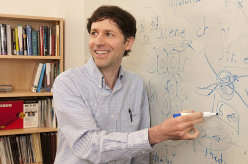 Prof. David Mazziotti (above) and colleagues Dmitri Talapin and Greg Engel are attempting to formulate the basic principles needed to improve the efficiency and information transfer of electrons in nanocrystals. “That kind of thing you can play into many applications,” said Mazziotii.