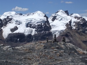 In a recent study, MU Anthropologist Michael O’Brien suggested public acceptance of climate change’s reality may have been influenced by the rate at which words moved from scientific journals into the mainstream. Rising global temperatures melt glaciers, like these in Huascarán National Park in Perú, that millions depend upon to provide drinking and irrigation water. Image credit: Tim Wall (Click image to enlarge)