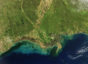 Satellite images of the currents in the Gulf of Mexico. Location: USA. Image credit: Dennis Demcheck, USGS (Click image to enlarge)