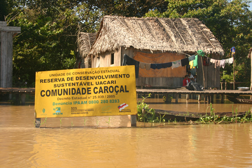 A community in a sustainable-development reserve in the Brazilian Amazon. Image credit: Pete Newton