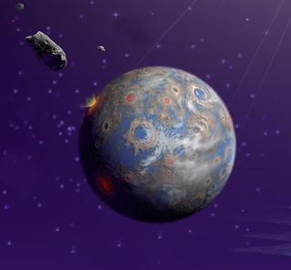 A new CU-Boulder study shows that an asteroid believed to have smacked Earth some 66 million years ago likely caused a global firestorm that led to extensive plant and animal extinctions. Illustration courtesy NASA/JPL.