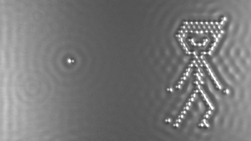IBM scientists precisely positioned almost 10,000 atoms into nearly 250 images to create the Guinness-certified "World's Smallest Stop Motion Film." The movie, called "A Boy and His Atom," was created using the Nobel prize winning scanning tunneling microscope, weighing 2 tons and operating at a temperature of -268 degrees Celsius. Researchers use this tool to understand atomic properties for memory, data storage and future technologies for big data. (Image courtesy: IBM)