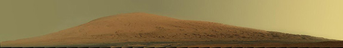 Researchers based at Princeton University, the California Institute of Technology and Ashima Research suggest that Mars' roughly 3.5-mile high Mount Sharp (above) most likely emerged as strong winds carried dust and sand into Gale Crater where the mound sits. If correct, the research could dilute expectations that the mound is the remnant of a massive lake, which would have important implications for understanding Mars' past habitability. (Image by NASA/JPL-Caltech/MSSS)