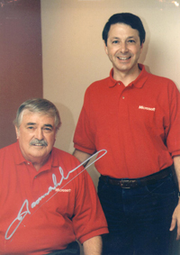 Rick Rashid with James Doohan. The crown jewel in Chief Research Officer Rick Rashid’s office is this photo with James Doohan, aka Scotty, with whom he shared a stage years ago at a special Microsoft event. Image credit: Microsoft