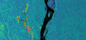Using new technology, NASA provided aerial imagery of the Napo River and its floodplain. Image courtesy of NASA/JPL-Caltech (Click image to enlarge)