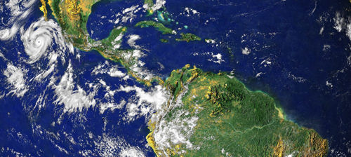David Jablonski, the William R. Kenan Jr. Professor in Geophysical Sciences, is presenting new evidence that most evolutionary lineages started in the tropics and expanded outward in a process driven by what he and his colleagues call “bridge species.”Image courtesy of National Aeronautics and Space Administration (NASA Visible Earth)