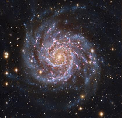 A new CU-Boulder study indicates spiral galaxies like our Milky Way, and the M74 Galaxy shown here, are larger and more massive than previously believed. Image courtesy of NASA 