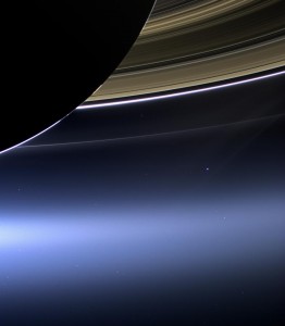 The Day the Earth Smiled: Sneak Preview. In this rare image taken on July 19, 2013, the wide-angle camera on NASA's Cassini spacecraft has captured Saturn's rings and our planet Earth and its moon in the same frame. Image Credit: NASA/JPL-Caltech/Space Science Institute (Click image for larger view)