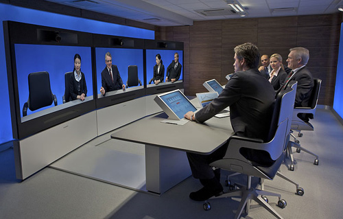 Video Conferencing. Image courtesy of TANDBERG Corporation