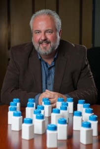 Brad Fain, a Georgia Tech Research Institute (GTRI) principal research scientist, has assisted Pfizer in developing an easy to open bottle for people with arthritis. (Image credit: Georgia Tech Photo by Rob Felt)