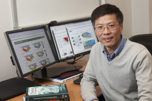 University of Delaware oceanographer Wei-Jun Cai is co-author of an article in Nature on major changes to carbon cycling in the coastal ocean. Photo by Ambre Alexander