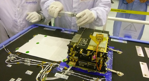 The European Space Agency's ExoMars Trace Gas Orbiter, being assembled in France for a 2016 launch, will carry two Electra UHF relay radios provided by NASA. Image credit: NASA/JPL-Caltech/ESA/TAS