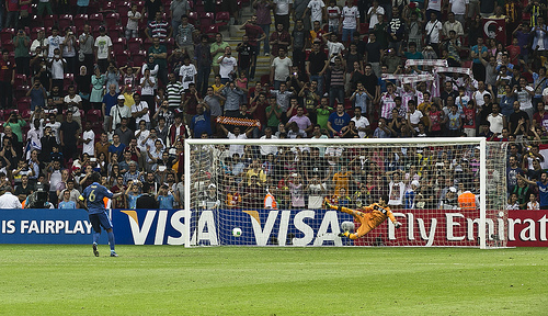 French penalty against Uraguay in the 2013 U-20 World Cup final (Image credit: Eser Karadağ, Source: Flickr)