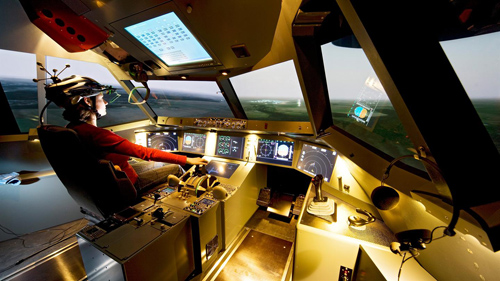 Das Generic Experimental Cockpit (GECO). Image credit: DLR