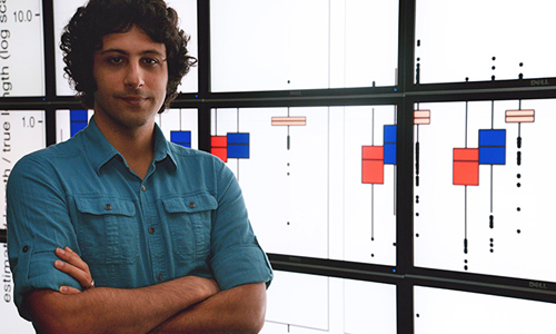 Siavash Mirarab, computer science graduate student at The University of Texas at Austin, helped develop a new technique for estimating evolutionary relationships that allowed researchers to redraw the bird family tree. Image credit: The University of Texas at Austin