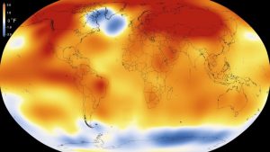 2015 was the warmest year since modern record-keeping began in 1880, according to a new analysis by NASA's Goddard Institute for Space Studies. The record-breaking year continues a long-term warming trend: 15 of the 16 warmest years on record have now occurred since 2001. Image credit:  Scientific Visualization Studio/Goddard Space Flight Center (Click image to enlarge)