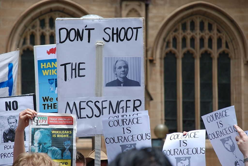 Free Julian Assange. Photo credit: Elekhh (Source: Wikipedia)