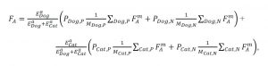 Equation for dog and cat research. Image credit: Greg Okin (Click image to enlarge)